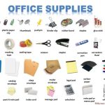 Office supplies work space must any list some